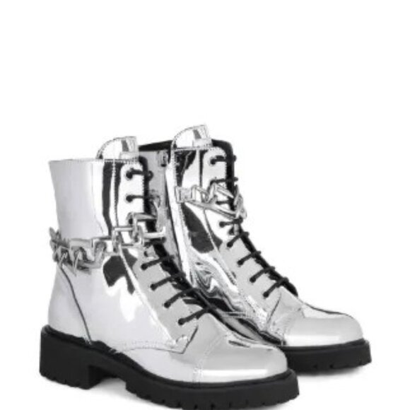 Luxury Italian Metallic boots(authentic) - Picture 2 of 4